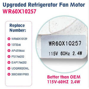 Moteur de ventilateur d'évaporateur pour réfrigérateur <span class=keywords><strong>GE</strong></span> Plastique et métal Modèle WR60X10129 - Product Image 2
