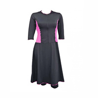 Robe de bain longue en tissu recyclé avec short intégré, jupe de bain modeste longueur genou pour la plage et les sports nautiques