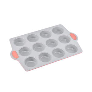 Ensemble de moules à gâteau en acier au carbone écologique antiadhésif avec poignée en silicone, épaisseur 0,6 mm, élégant, fonctionnel, compatible lave-vaisselle et four - Product Image 6