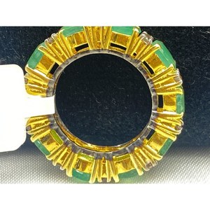 Nouvelle bague en émeraude de luxe, argent sterling 925, cadeau, fête, mariage, fiançailles, cérémonies religieuses, événements - Product Image 2