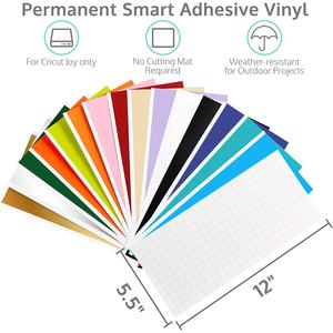 Vinilo adhesivo inteligente para manualidades Diy de 5,5x12 pulgadas para <span class=keywords><strong>Cricut</strong></span> <span class=keywords><strong>Joy</strong></span> 36 piezas brillantes - Product Image 3