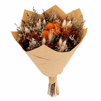 Bouquet de fleurs séchées mixtes faites à la main, arrangement floral préservé, décoration de ferme, centre de table de mariage, Noël