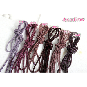 Cordon décoratif rond à paillettes effet <span class=keywords><strong>aquarelle</strong></span> 4mm 6mm en verre avec <span class=keywords><strong>motif</strong></span> pour accessoires de chaussures - Product Image 6