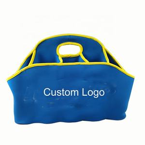 Borsa <span class=keywords><strong>Portabottiglie</strong></span> in Neoprene Personalizzabile con Logo, Porta 10 Bottiglie di Vino, Cestino Portatile per Bottiglie d'<span class=keywords><strong>Acqua</strong></span> - Product Image 1