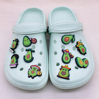 Breloques de chaussures en PVC pour l'extérieur, durables et confortables, avec motifs mignons de lunette de visée et silhouette de chasseur, pour sabots et chaussures tendance