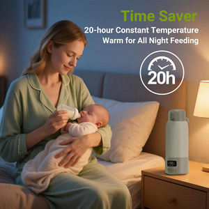 <span class=keywords><strong>Chauffe</strong></span>-biberon portable sans fil 500 ml pour bébé 100 ℃   <span class=keywords><strong>Chauffe</strong></span>-biberon électrique intelligent pour <span class=keywords><strong>lait</strong></span> maternel / eau - Product Image 3
