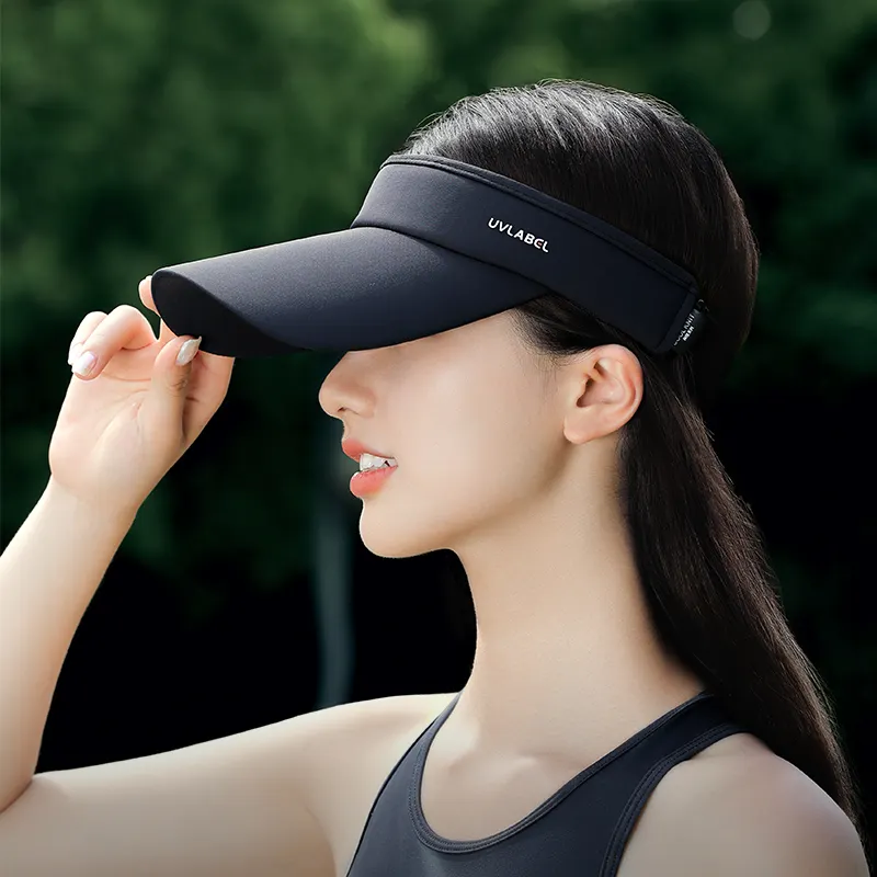 Fabrika Outlet tasarımcı York üstsüz güneş şapkası özelleştirmek kendi marka logosu spor kap ucuz toptan moda kadın vizör