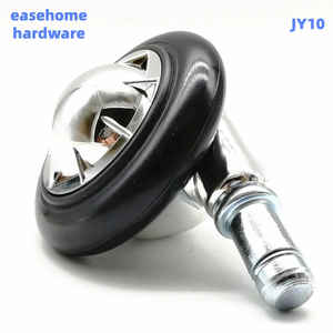 Kunststoff-Galvanisierte Rollen für Bürodrehstühle und Computerstühle - Haarfreie Universalräder mit 40kg Tragfähigkeit und 62mm Durchmesser - Product Image 1