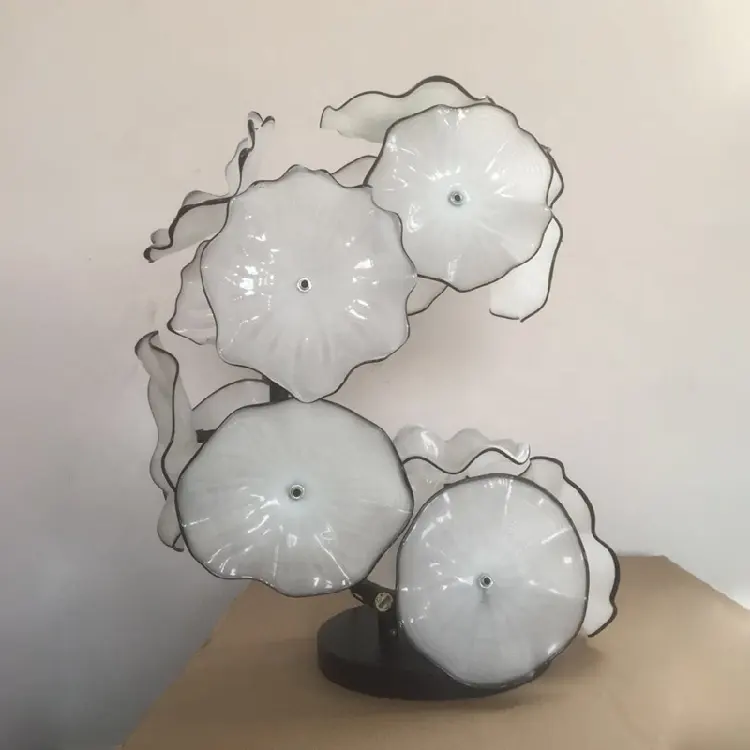 Großhandel neue Zimmer Tisch lampe Murano LED Stehlampe mund geblasen Kunst Skulptur Stehlampen Tisch leuchten Dekor Home Glas Baum