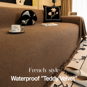 Housse de canapé imperméable en velours Teddy, anti-griffures pour chats, tissu de protection anti-adhérent pour coussin de canapé, protection intégrale d'un seul meuble pour la maison - Product Image 3
