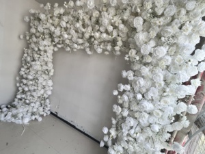 Dekorasi Pernikahan SPR, Dinding Bunga Mawar Buatan, Gapura Bunga Persegi, Kain Latar Belakang Pernikahan, Dekorasi Ulang Tahun, Hotel, Pernikahan - Product Image 4