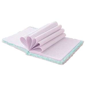 Carnet multifonctionnel personnalisable pour étudiante, avec lignes horizontales et design en tissu à dégradé, idéal pour l'éducation. - Product Image 4