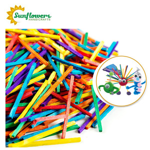 Commercio all'ingrosso di colore naturale 50 mmx2mmx2mm artigianato bastoncini di legno per l'arte dei bambini e progetti creativi - Product Image 3