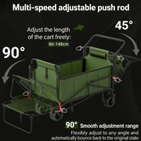Chariot de camping robuste et portable, convertible en lit de repos pour le camping, la cour et la pêche