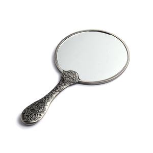 Espejo de Bolsillo Metálico de Estilo Clásico con Logotipo Personalizado y Adhesivo Epóxico, Disponible en Stock - Product Image 3