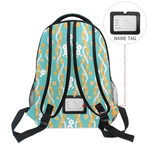 Hawaiian Puakenikeni Lei Flower Custom Design Teenager Student <b>School</b> Bag <b>Backpack</b> for Girls - Product Image 5