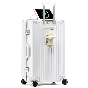 Aluminum Frame Carry on Spinner Luggage with TSA Lock Durable Large Capacity Travel Trolley Case <b>Suitcase</b> RTS Bulk Mixed Order - Product Image 2
