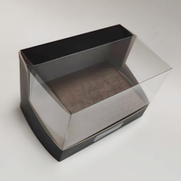 Boîte en papier rigide de luxe personnalisée avec couvercle transparent pour coffret cadeau de parfum et de cosmétiques