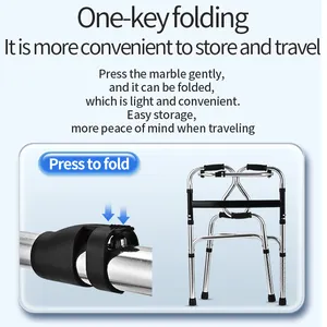 Walking Aid For The Disabled Booster For The Elderly Walking Aid Frame Four-legged Crutch Chair Four-legged Walking Aid