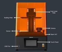 Imprimante 3D en résine Phrozen Sonic Mighty 12K, écran mono 12K de 10,1 pouces, pour la production de masse de bijoux dentaires de haute précision