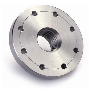 Flange Nut M10 Metric 18mm Height CNC Machined Polished Round Head Fully <b>Threaded</b> Right Hand General Industry Use - Product Image 1