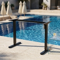 Nouveau modèle de bureau debout électrique réglable en hauteur, convertible, moderne, en acier inoxydable, pour la maison et le bureau, en vente