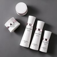 Set Botol Kaca Kerucut Kosmetik Ukuran Khusus 120ml/100ml/40ml/50g dengan Pompa Lotion untuk Krim Wajah & Serum Perawatan Kulit