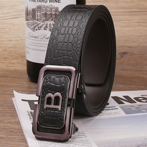 2026 ceinture motifs animaux mâle vente personnalisée hommes affaires boucle automatique fabrication ceinture haute qualité PU cuir ceinture hommes - Product Image 2