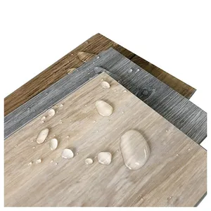 Grano de madera de roble gris virgen pisos PVC vinilico vinilo de lujo híbrido SPC suelo 4mm-6mm 20mil EIR espiga para interior