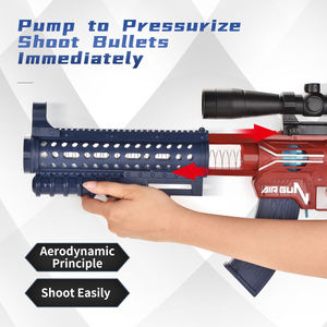 EVA shooting air power soft bullet gun toys set pompa ad aria meccanica da ragazzo spara soft <span class=keywords><strong>ball</strong></span> bullet gun toys con suono e luce - Product Image 4