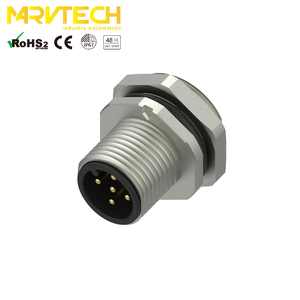 ขั้วต่อไฟฟ้า FEAM5F-P IEC ระดับ IP67 ทองเหลือง/เคลือบทอง รองรับกระแสไฟ 4A แรงดัน 60V สำหรับยานยนต์และการสื่อสารข้อมูล - Product Image 1