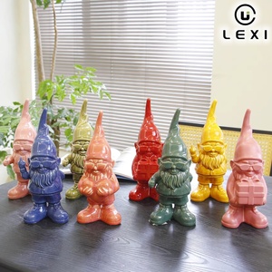 Adorno Navideño Moderno y Creativo de Cerámica con Forma de Gnomo, Decoración de Interiores, Color Personalizado, Regalo para el Hogar y Hoteles, Marca LEXI, Logotipo Personalizado - Product Image 4