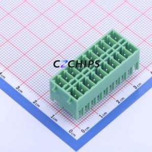 KF2EDGKVG-3.5-2*10P Plug-in Terminal Block Through hole,P=3.5mm Connector Board-to-Board / Socket Closed Snap Fixing 2x10P 3.5mm - Product Image 1