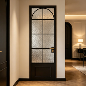 <span class=keywords><strong>Porte</strong></span> battante <span class=keywords><strong>acoustique</strong></span> en aluminium à double vitrage, à fermeture douce et à faible bruit, pour chambre à coucher, <span class=keywords><strong>appartement</strong></span> calme, isolation thermique - Product Image 1
