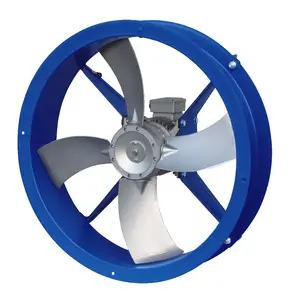 Ventilador de escape axial portátil Ventilador resistente a altas temperaturas de 500mm