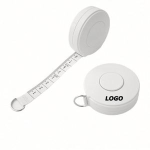 Cinta Métrica Retráctil de Cuero PU Redonda con Logotipo Personalizado, 60 Pulgadas/150 cm, para Medir Cintura y Costura - Product Image 1