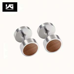 Boucles <span class=keywords><strong>d</strong></span>'oreilles, <span class=keywords><strong>faux</strong></span> Plug rond, boucles <span class=keywords><strong>d</strong></span>'oreilles, bijoux de Piercing, prêt à être expédié en <span class=keywords><strong>bois</strong></span> pour hommes femmes garçon sac Opp tendance - Product Image 2