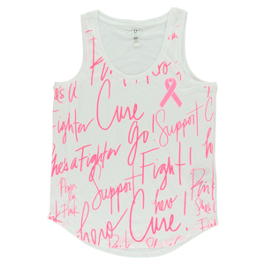 Camiseta sin Mangas con Estampado Completo Power In Pink de Under Armour para Mujer, Talla S, Color: Blanco/Rosa |   100% Auténtico - Product Image 1