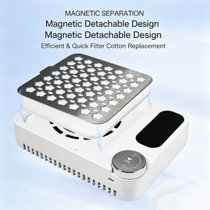 Aspirateur de poussière pour ongles professionnel, aspiration puissante, affichage LED, vitesse réglable, filtre réutilisable pour salon et domicile - Product Image 3