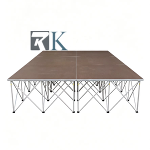 Plateforme de scène portable antidérapante en aluminium pour événements musicaux, facile à installer, utilisable en intérieur et en extérieur - Product Image 1