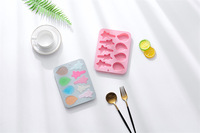 Moules à gâteau en silicone antiadhésifs en forme d'étoile et de goutte d'eau, de qualité alimentaire, réutilisables, mignons, en silicone magnétique pour chocolat, bonbons et glaçons DIY
