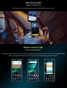 UMIDIGIกระทิงIP68โทรศัพท์สมาร์ทโฟน,กันน้ำกล้องสี่ตัว48MP 6.3นิ้ว6GB 128GB NFCสมาร์ทโฟนแอนดรอยด์4Gมือถือ - Product Image 5