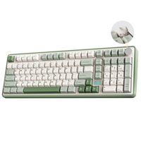 Clavier mécanique sans fil OEM ODM B98 PRO 96, interrupteurs Matcha Green Milk, personnalisation programmable avec pavé numérique et bouton double style