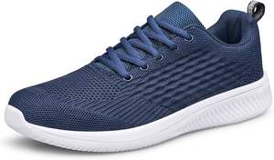 Мужские легкие дышащие кроссовки, удобная модная обувь для ходьбы и бега с сетчатой подкладкой - Product Image 6