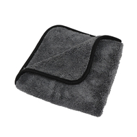 Serviette de lavage de voiture en microfibre épaisse 1200 g/m² 40x40 cm en polaire corail pour le séchage et le nettoyage des accessoires automobiles