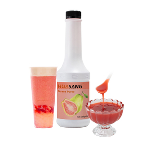 Pink Guava Puree Concentrated Fruit Juice <strong>Syrup</strong> <strong>Slush</strong> Jam For Making Drinks Smoothie Bubble Milk Tea Ingredients Manufacturers - Product Image 1