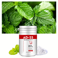 Fabricants vente en gros de poudre de dent probiotique à la menthe de marque privée personnalisée OEM/ODM accessoire de blanchiment des dents multi-usages nature