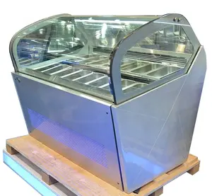 Commerciale popsicle del gelato vetrina/hard gelato vetrina