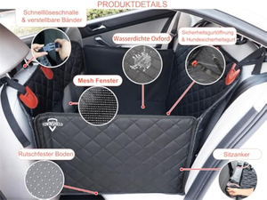 Siège de voiture pour animaux de compagnie, design imperméable <span class=keywords><strong>et</strong></span> pliable, fond rigide réglable, housse de siège de voiture pour chien, sortie d'usine - Product Image 3