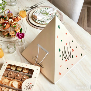 Caja Piramidal Personalizada para Catering, Pastelería, Postres, Dulces y Botanas para Llevar - Product Image 3
